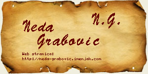 Neda Grabović vizit kartica